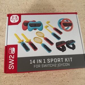 14-in-1 Sport Kit for Switch2 Joy-Con - Red/Blue/Yellow